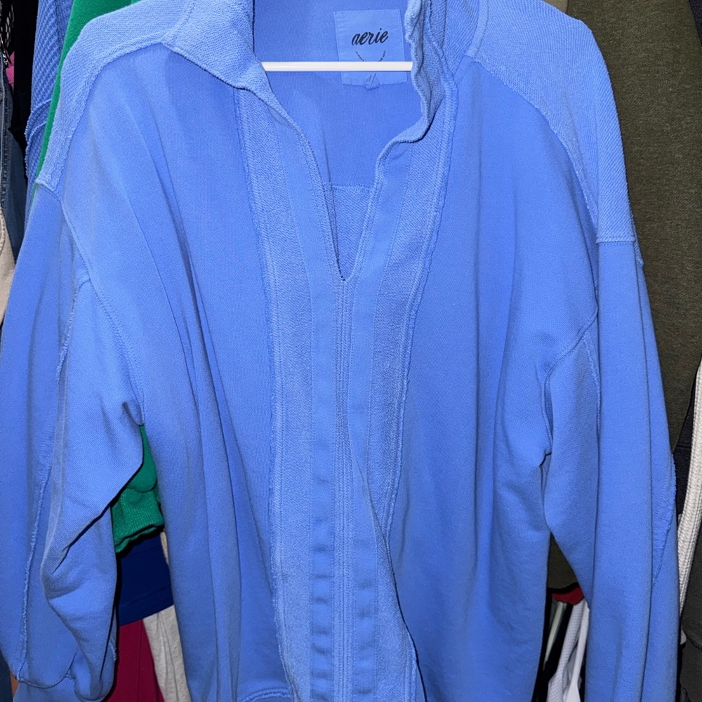 Aerie Blue Polo Shirt